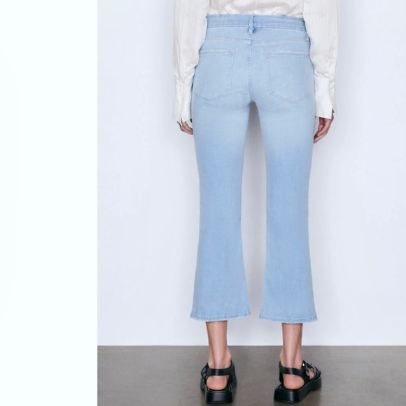 NEW Frame Denim Le Crop Mini Boot Jeans in Davenport Size 30 - Picture 1 of 14